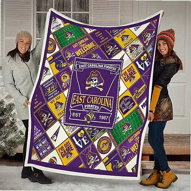 1907 Ncaa East Carolina Pirates Loved Blanket