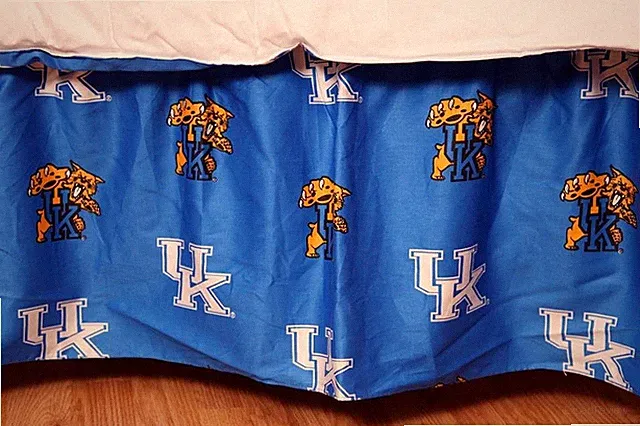 College Covers Everything Comfy Kentucky Wildcats Dust Ruffle Bed Skirt, Queen