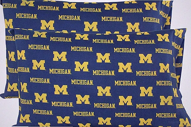 College Covers Everything King Pillowcase - 20" x 40", Michigan Wolverines