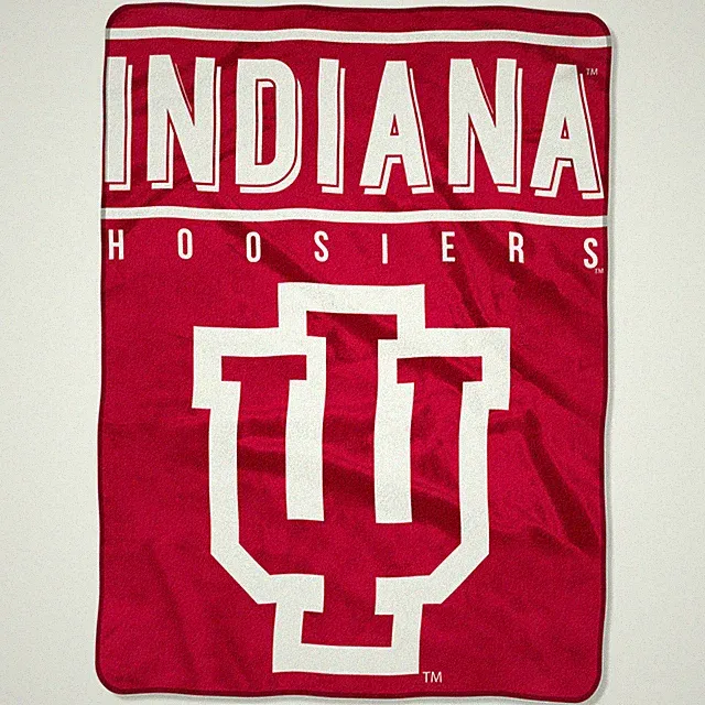 Indiana Hoosiers Plush Blanket, 60”x80” - Warm & Soft NCAA BLANKET