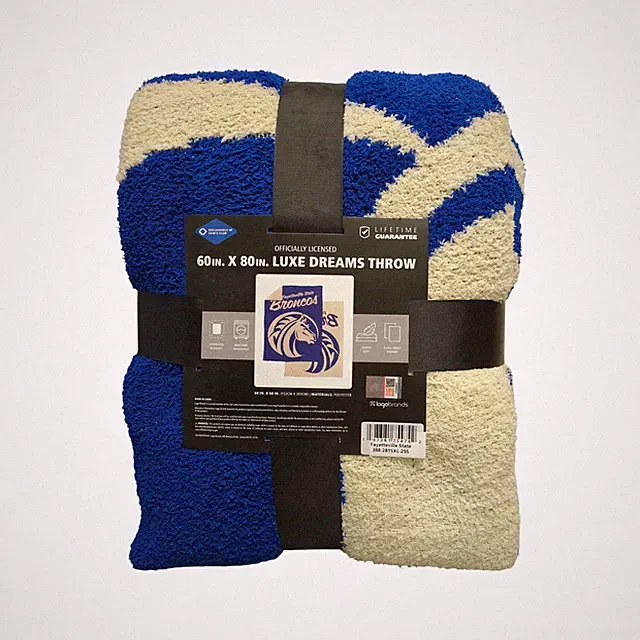 Logo Brands NCAA Luxe Dream Extra Soft Throw Blanket, 60"x80" (Fayetteville