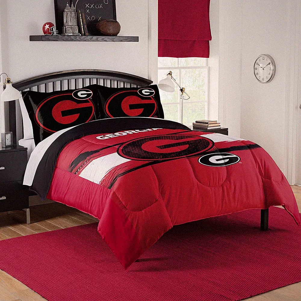 NCAA Georgia Bulldogs Officially Licenced Comforter & Sham set