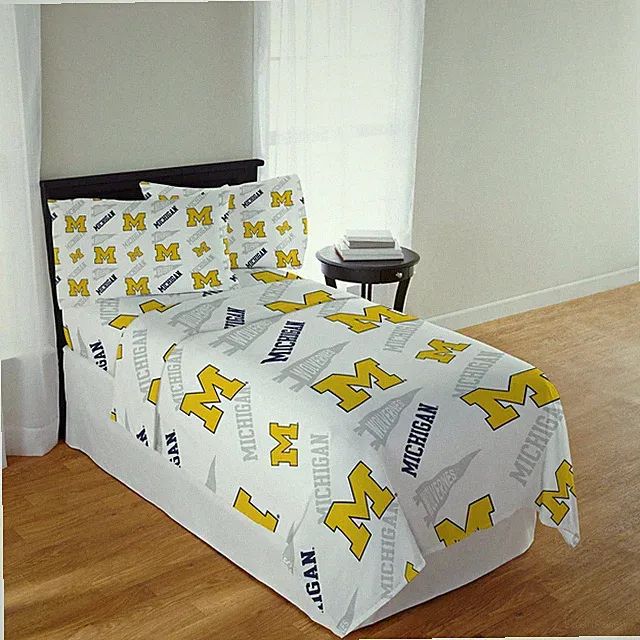 NCAA Officially Licenced Michigan Wolverines Sheet Set