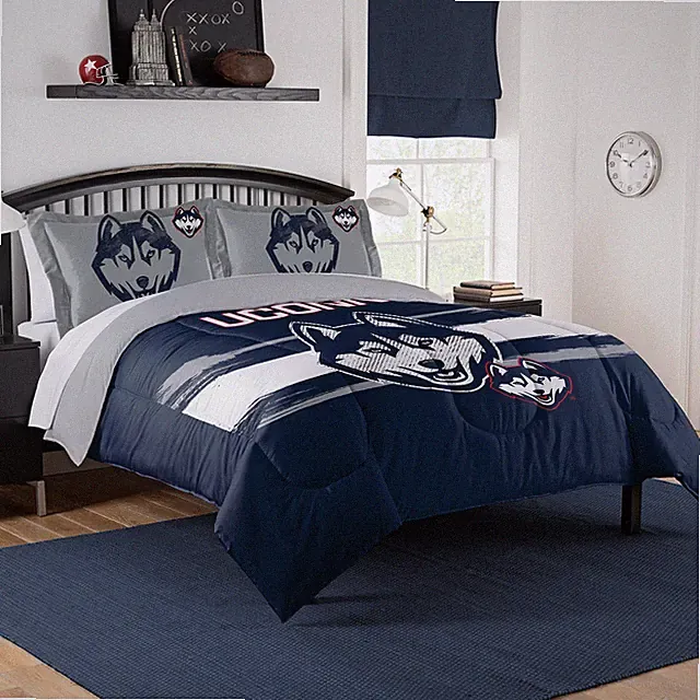 NCAA Officially Licensed University Of Connecticut Huskies Comforter & Sham Set