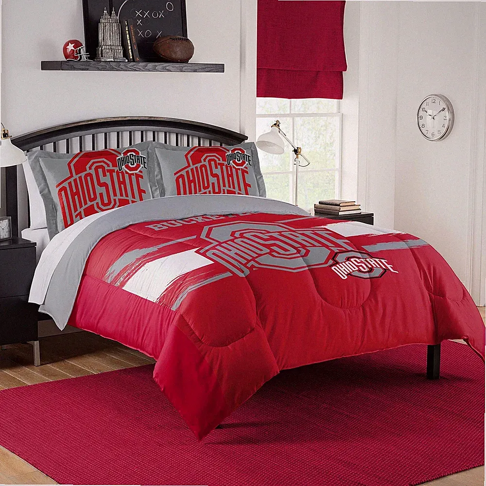 NCAA Ohio State Buckeyes Officially Licenced Comforter & Sham set