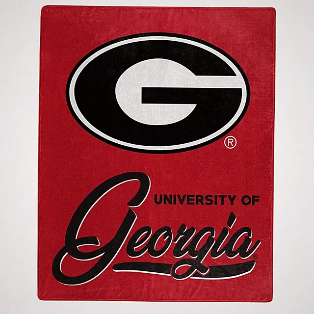 NCAA Signature Raschel Throw Blanket 50 x 60 Soft Cozy Decorative Sports Fan...