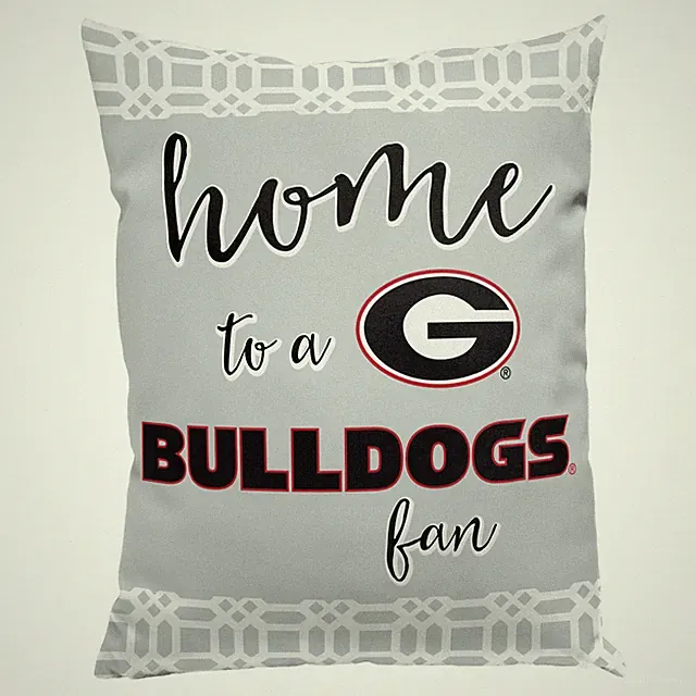 Northwest NCAA Georgia Bulldogs 2 Piece Sweet Home Fan Throw Pillow Cover, 15X12