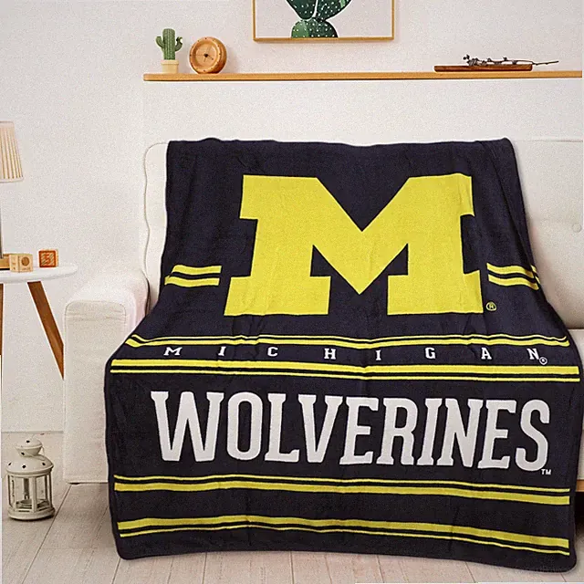 Northwest NCAA Michigan Wolverines Silk Touch Throw Blanket, 45"x60"