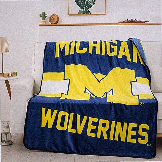 Northwest NCAA Michigan Wolverines Singular Silk Touch Throw Blanket,45" X 60"