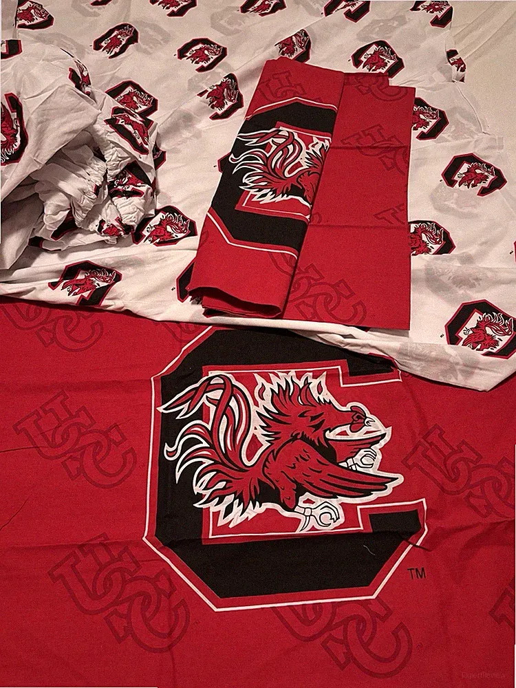 Northwest NCAA South Carolina Gamecocks 4-piece FULL Size Sheet Set