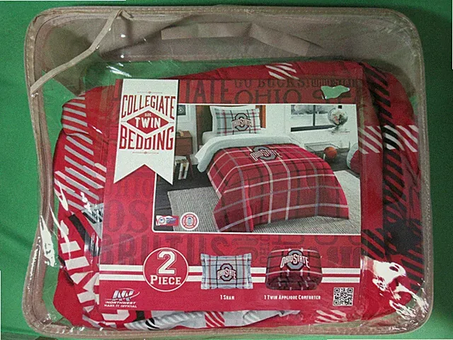 Northwest NCAA Unisex-Adult Comforter and Sham Set OSU Twin Bed Lot#1