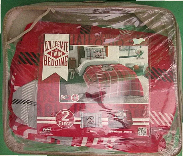 Northwest NCAA Unisex-Adult Comforter and Sham Set OSU Twin Bed Lot#2