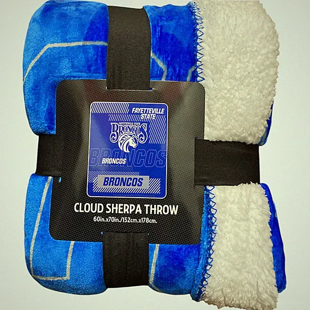Officially Licensed NCAA Cloud Throw Blanket with Sherpa Back, 60" x 70"